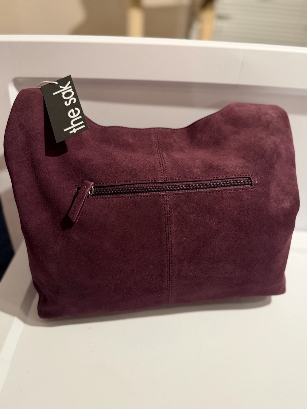 NWT The Sak Huntley Hobo Bag – Aubergine Suede Leather